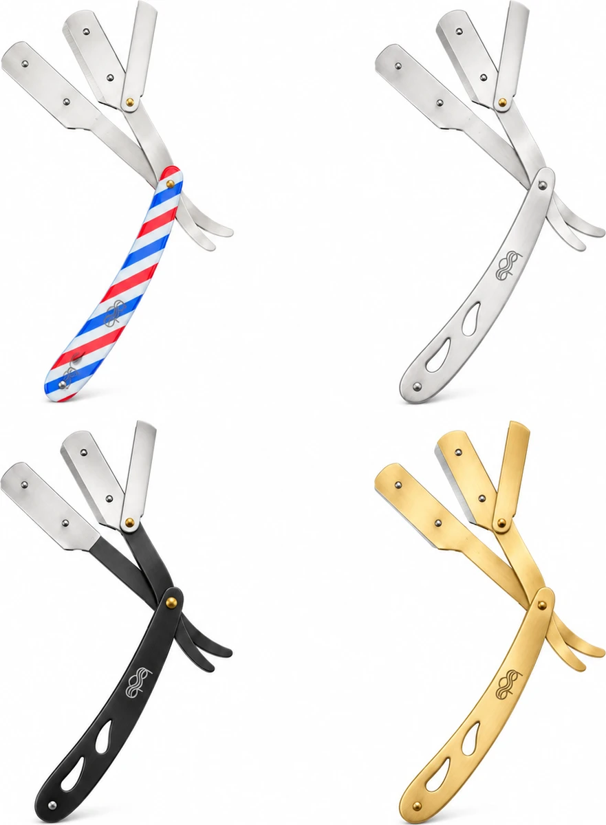 BOB Butterfly Cut Throat Razor Metal Handle