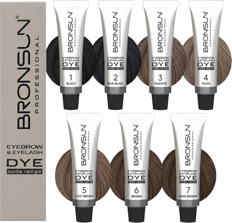 Bronsun Eyelash and Eyebrow Dye Nude Range