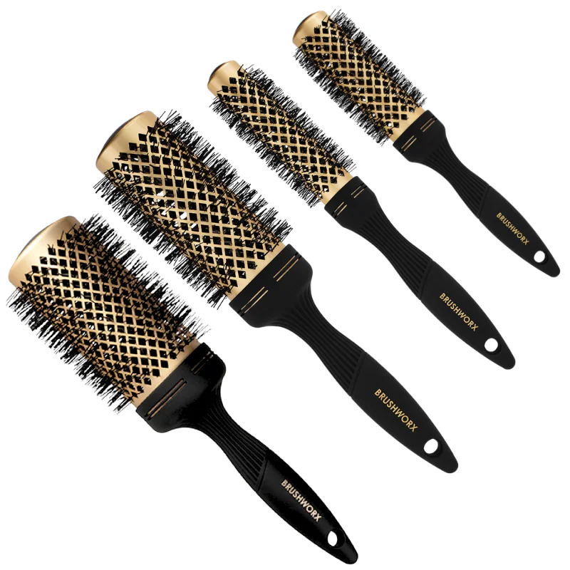 Brushworx Gold Series Ceramic Hot Tube Hair Brush