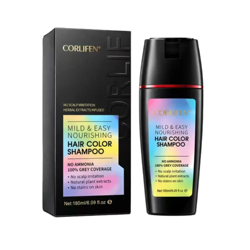 CORLIFEN Ammonia-Free Hair & Beard Colouring Shampoo