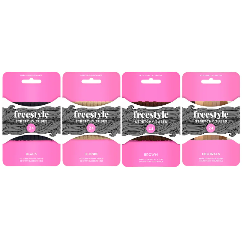 Freestyle Stretchy Tubes Ponytail Holder