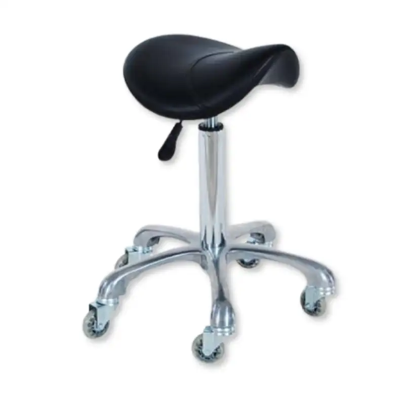 Trask Small Saddle Stool with Hair-Free Wheels