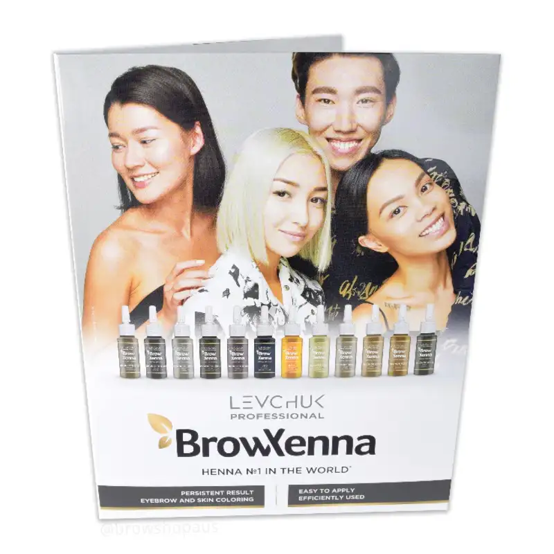 BrowXenna Colour Palette Chart