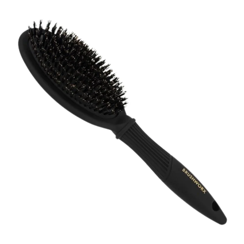 Brushworx Mystique Oval Cushion Boar Bristle Brush