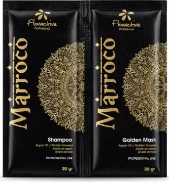 Floractive Marroco Shampoo &amp; Golden Plus Mask Sachet