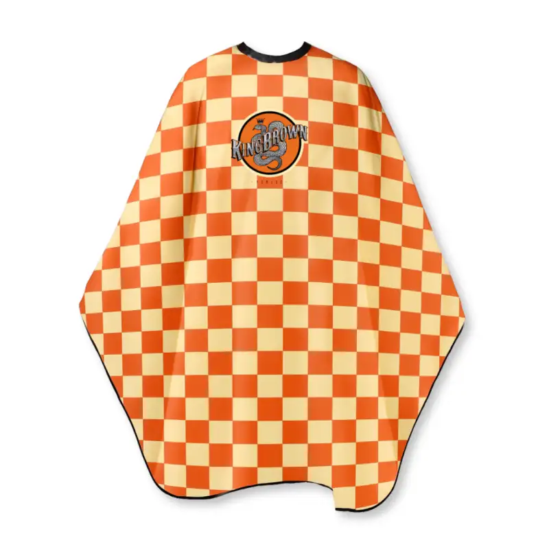 King Brown Check Cutting Cape