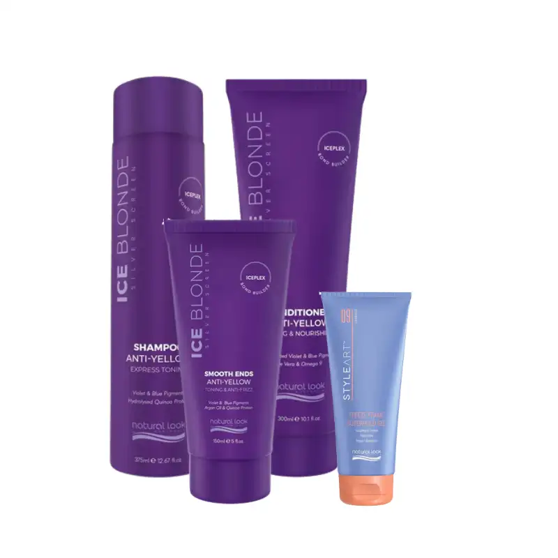 Natural Look Ice Blonde Anti Yellow Hair Care Gift Pack
