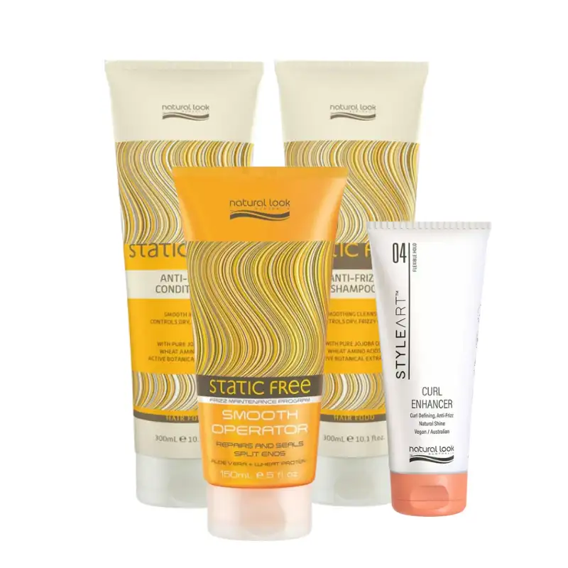 Natural Look Anti Frizz Smoothing Hair Care Gift Pack