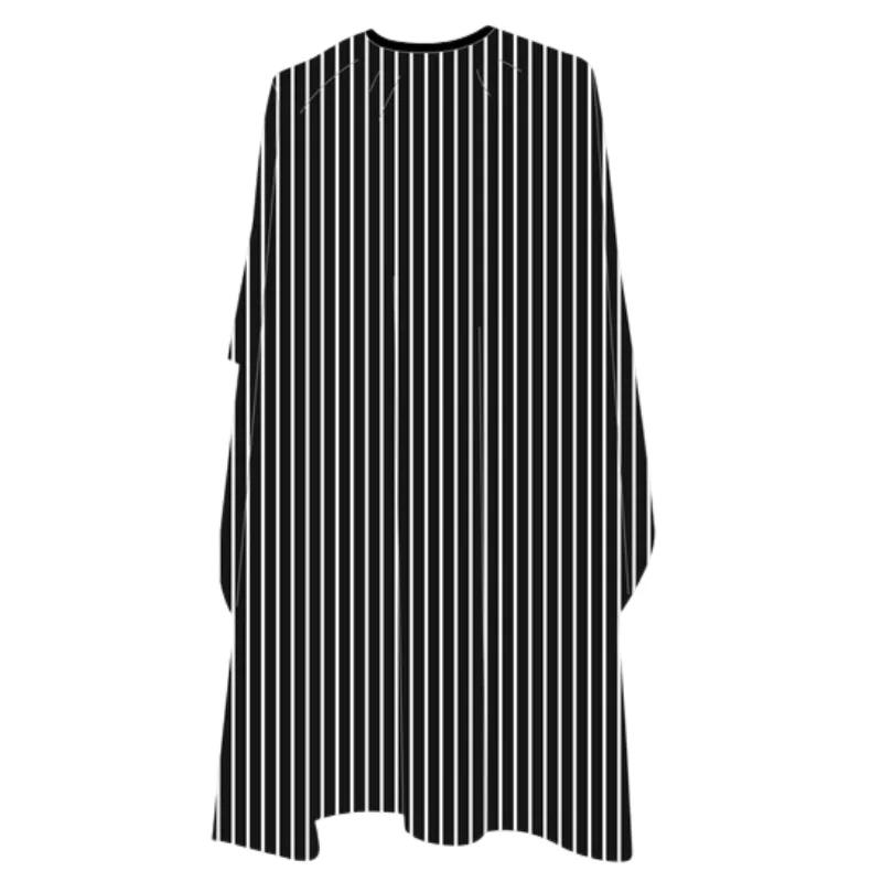 Deyaz Premium Cape - Wide Black with Thin White Stripes