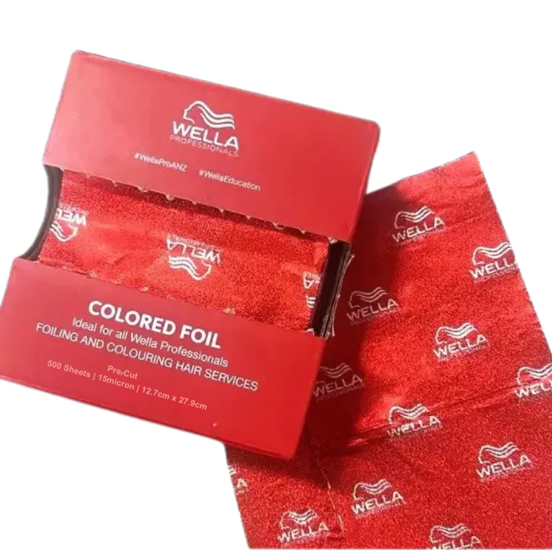 Wella Professionals Pre Cut Red Foil 15 Micron - 12.7cm x 27.9cm