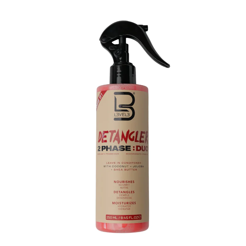 L3VEL3 Detangler 2 Phase Duo Leave-in Conditioner