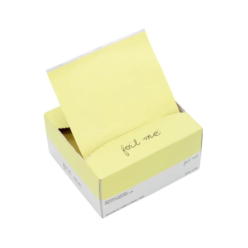 Foil Me Simply Lemon Wide Pre Cut Foil - 15cm x27cm