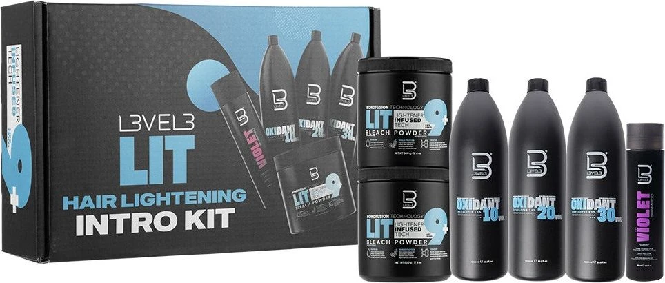 L3VEL3 LIT Hair Lightening Introduction Kit