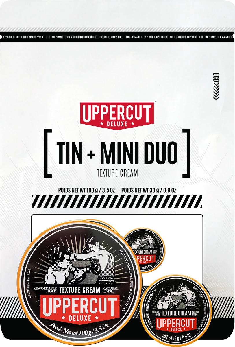 Uppercut Deluxe Texture Cream Tin + Mini Duo