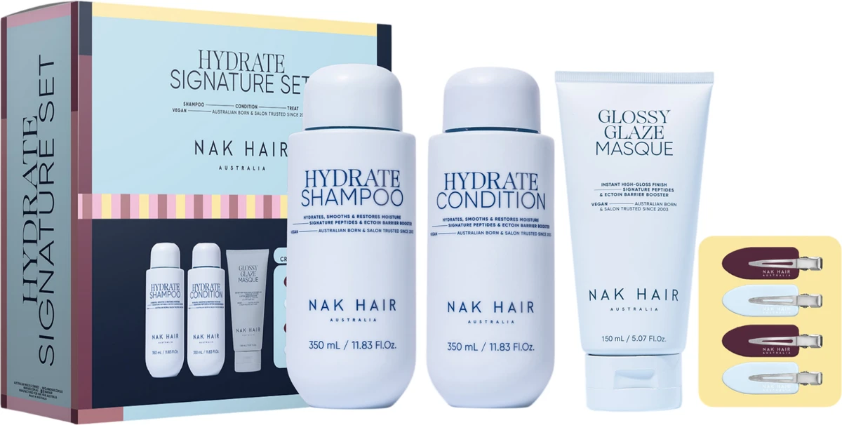 NAK Signature Hydrate Trio with Bonus Hair Clips