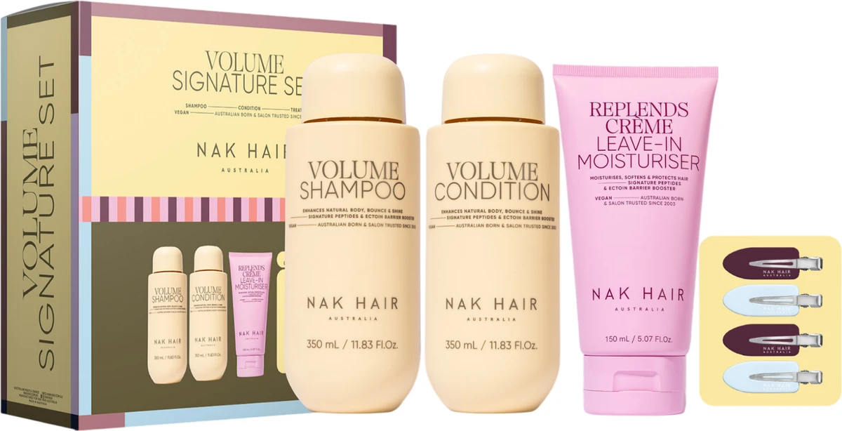 NAK Signature Volume Trio with Bonus Hair Clips